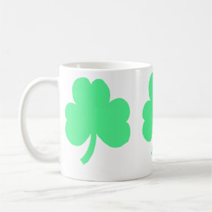 Three Green Shamrock Trinity Coffee Mug