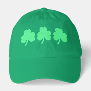 Three Green Shamrock Trinity Hat