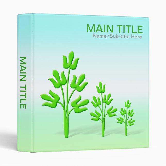 Three Green Trees (1in) Binder (Front/Spine)