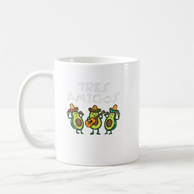 Three Guac Five Of May Guac Friends Fiesta Mex Coffee Mug (Left)