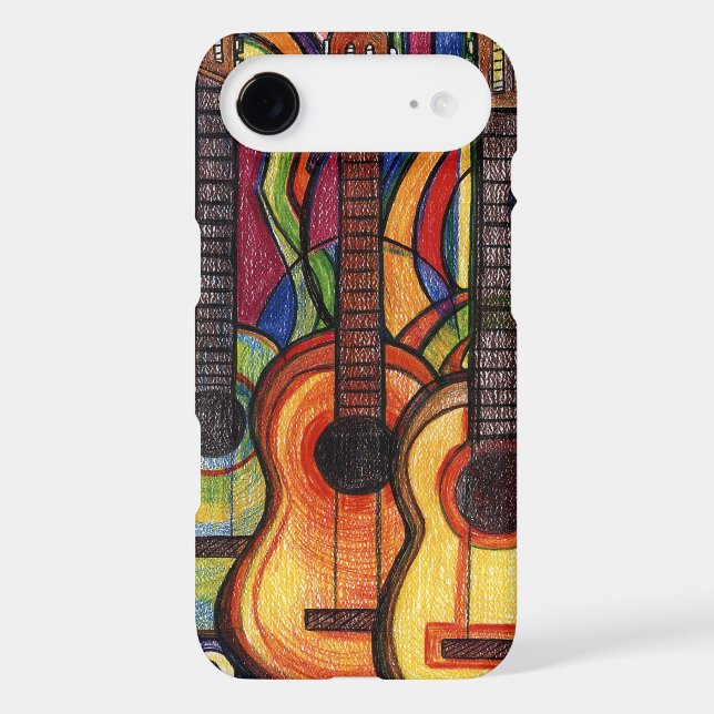 Three Guitars Case-Mate iPhone Case (Back)