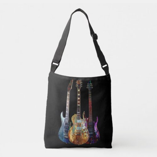 Three Guitars Crossbody Bag