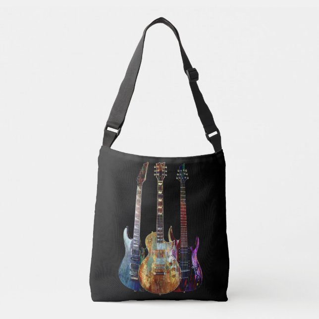 Three Guitars Crossbody Bag (Front)