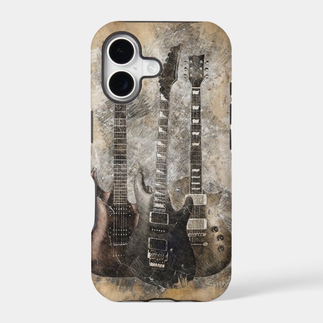 Three Guitars Iphone Case (Back)