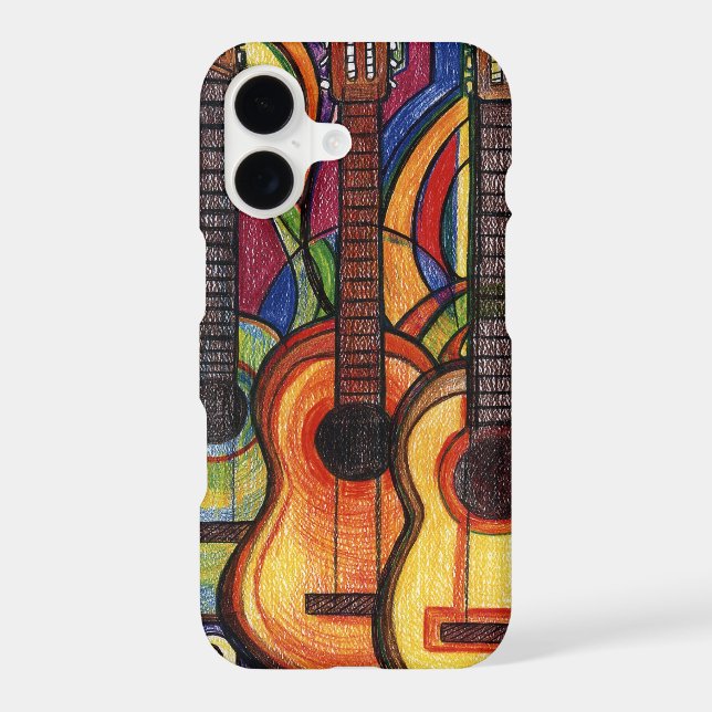 Three Guitars Iphone Case (Back)