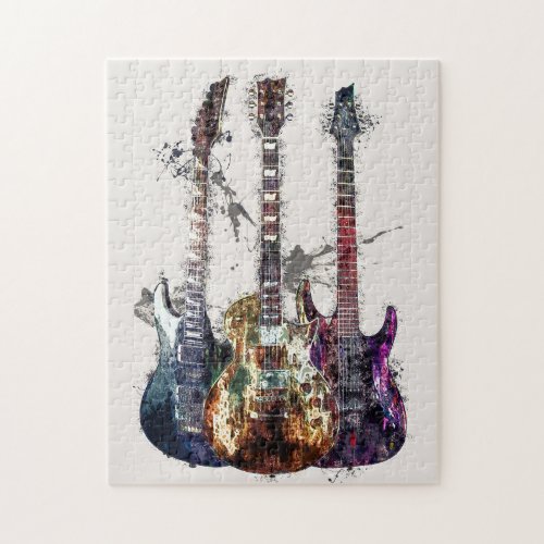 Three Guitars Jigsaw Puzzle