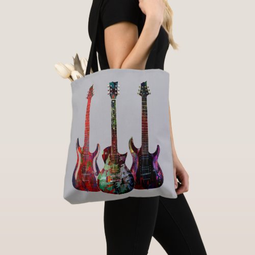 Three Guitars Tote Bag