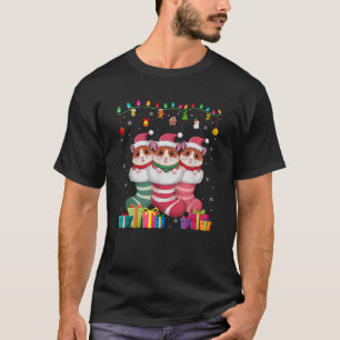 Three Hamster in Sock Funny Boys Girls Kids Christ T-Shirt