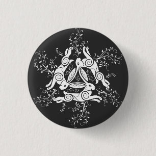 Three Hares Button