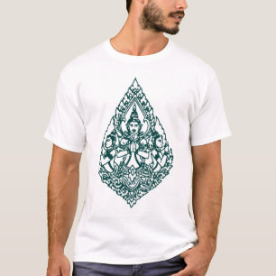 THREE HEAD BUDDHA PRAYING LAO, THAI & CAMBODIA T-Shirt