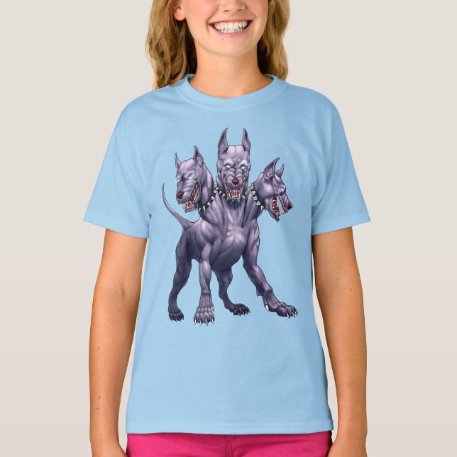 Three Headed Dog Cerberus T-Shirt (Front)