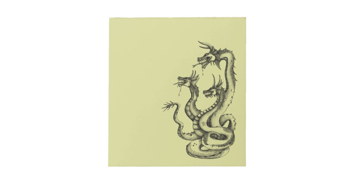 Three Headed Hydra Design Notepad