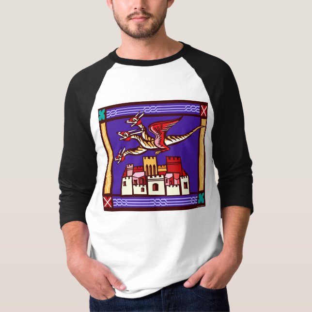 Three-Headed Medieval Beast T-Shirt (Front)