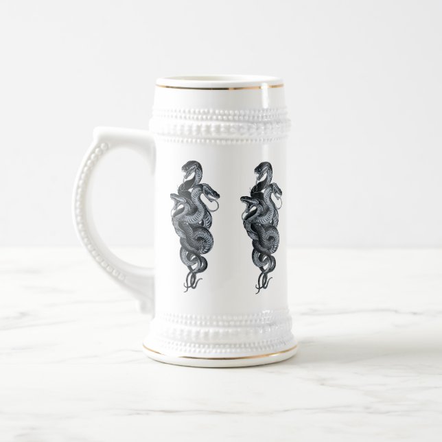 Three-Headed Serpent Masterpiece Beer Stein (Left)
