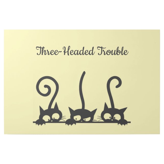 Three-Headed Trouble Gallery Wrap (Front)
