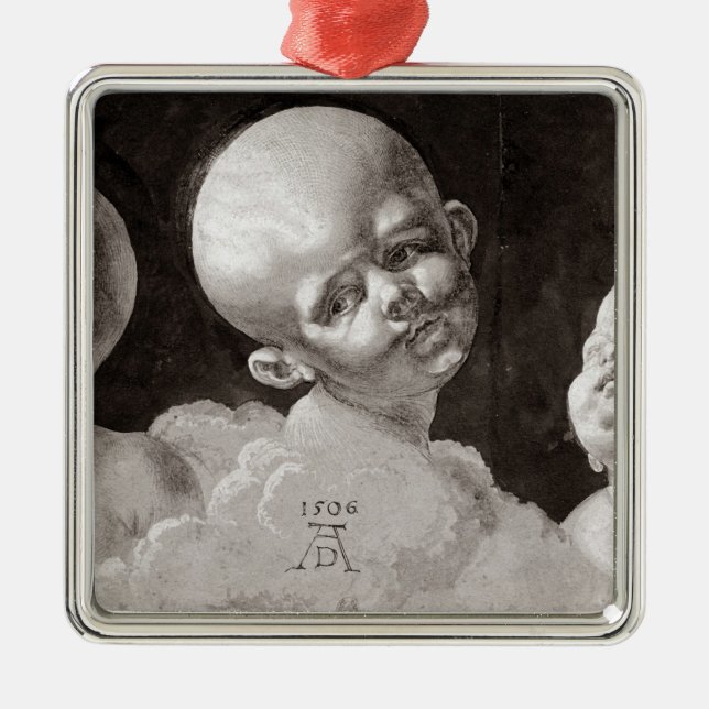 Three Heads of Children, 1506 Metal Ornament (Front)