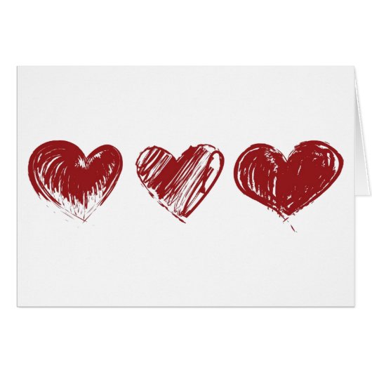 Three Hearts Cards (Front Horizontal)