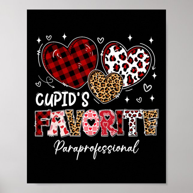 Three Hearts Cupid's Favorite Paraprofessional Val Poster (Front)