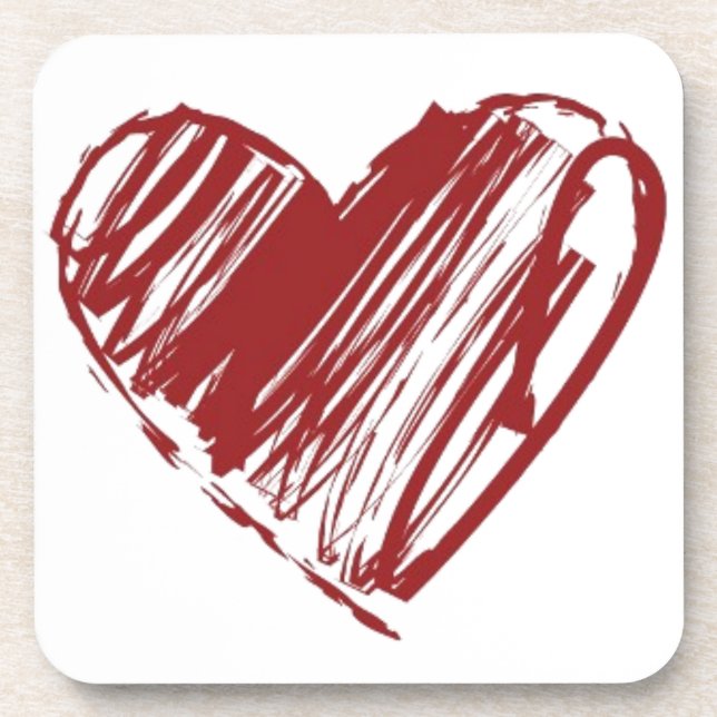 Three Hearts Drink Coaster (Front)