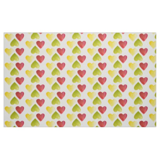 Three hearts fabric