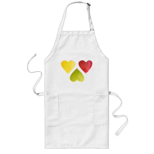 Three hearts long apron (Front)