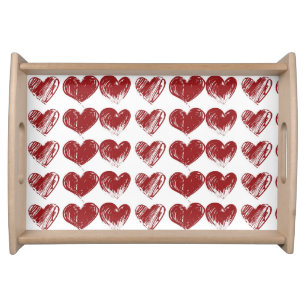Three Hearts Serving Tray