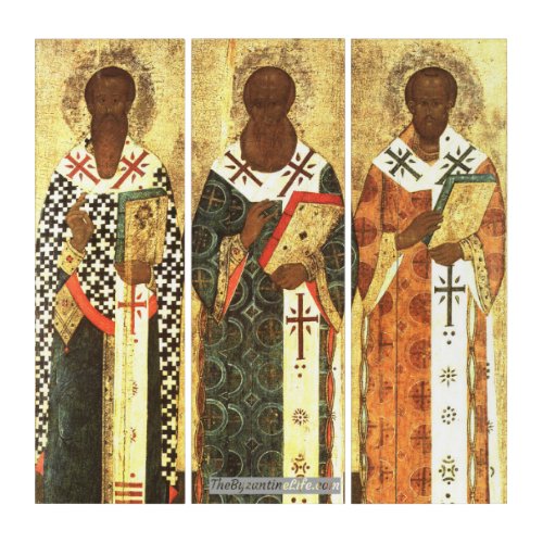 Three Holy Hierarchs Triptych