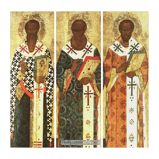 Three Holy Hierarchs Triptych (Front)