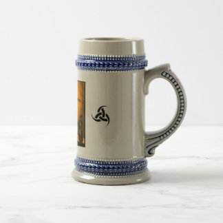 Three horn Fenris and Tyr stien Beer Stein