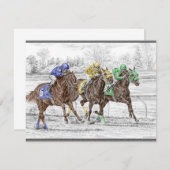 Three Horse Race - Neck and Neck (Front/Back)