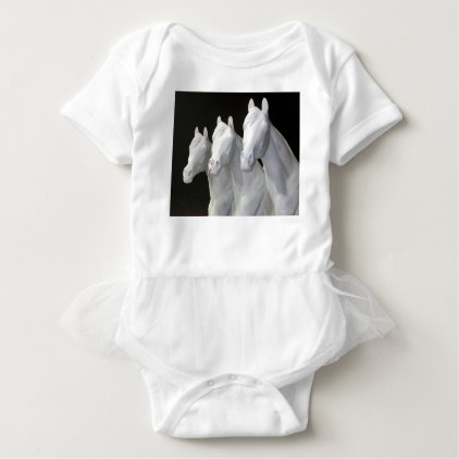 three-horses baby bodysuit