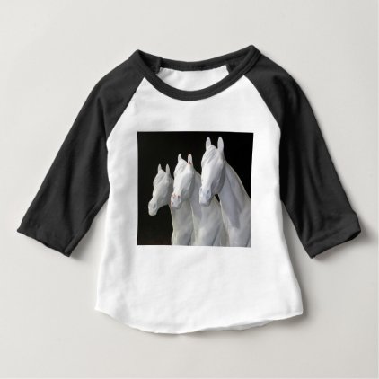 three-horses baby T-Shirt