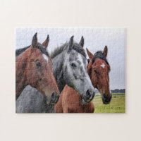 Three Horses Jigsaw Puzzle