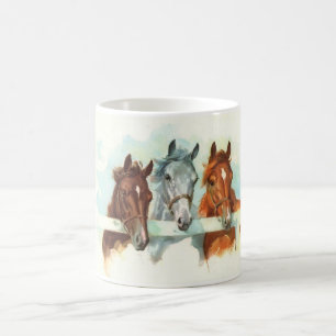 Three horses Mug Grey, Chestnut and Liver chestnut