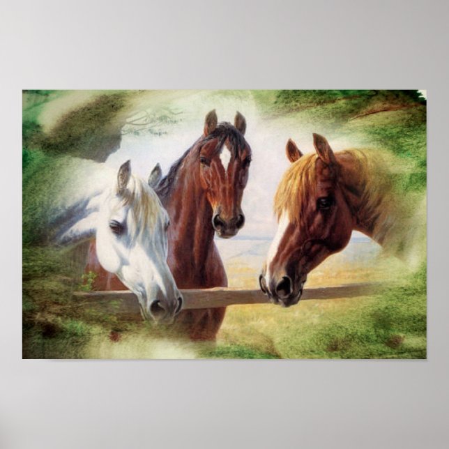 Three Horses Poster (Front)