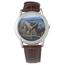 Three Horses Wristwatch