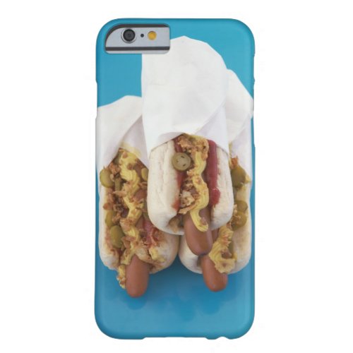 Three hot dogs in buns barely there iPhone 6 case