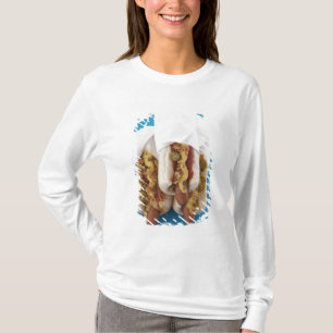 Three hot dogs in buns T-Shirt
