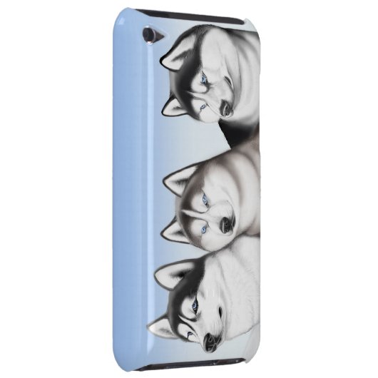 Three Husky Dogs iPod Touch Case (Back/Right)