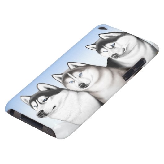 Three Husky Dogs iPod Touch Case (Bottom)