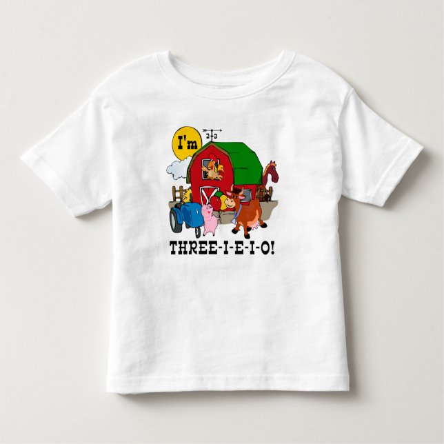 THREE-I-E-I-O TODDLER T-SHIRT (Front)