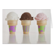 Three ice cream cones (Front Horizontal)