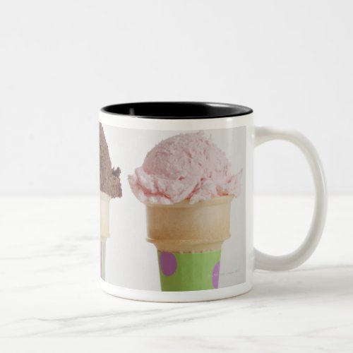 Three ice cream cones Two_Tone coffee mug
