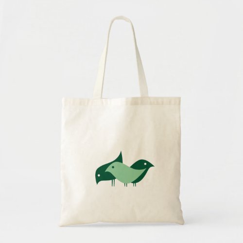 Three Imaginary Girls birds Canvas Tote