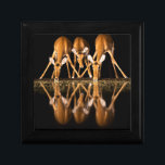 Three Impala Drink Together at Night Gift Box<br><div class="desc">Africa,  East Africa,  Kenya,  Great Rift Valley,  Olkirimatian Conservancy,  impala,  Aepyceros melampus.  Three impala drink together at night.</div>