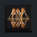 Three Impala Drink Together at Night Gift Box<br><div class="desc">Africa,  East Africa,  Kenya,  Great Rift Valley,  Olkirimatian Conservancy,  impala,  Aepyceros melampus.  Three impala drink together at night.</div>
