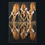 Three Impala Drink Together at Night Kitchen Towel<br><div class="desc">Africa,  East Africa,  Kenya,  Great Rift Valley,  Olkirimatian Conservancy,  impala,  Aepyceros melampus.  Three impala drink together at night.</div>