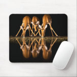Three Impala Drink Together at Night Mouse Pad<br><div class="desc">Africa,  East Africa,  Kenya,  Great Rift Valley,  Olkirimatian Conservancy,  impala,  Aepyceros melampus.  Three impala drink together at night.</div>