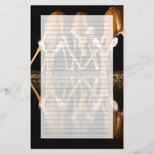 Three Impala Drink Together at Night Stationery