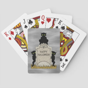 Three Imps Happy Halloween Poker Cards